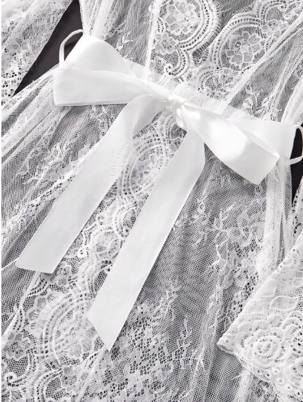 3-Piece Luxury Lace Gown Set  Sexy And Charming Design Sleepwear Set, For Women