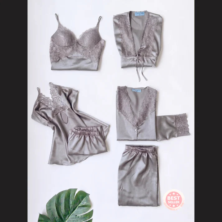 Original Silk | Rose Dreams 6-Piece Nightwear Set