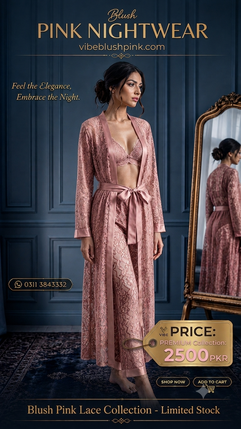 4 pcs Lace Nightwear Set