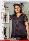 Luxury Silk & Lace Nightwear Suit