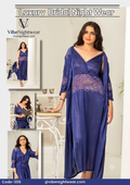 Luxury 2-Piece Satin & Lace Bridal Nighty Set