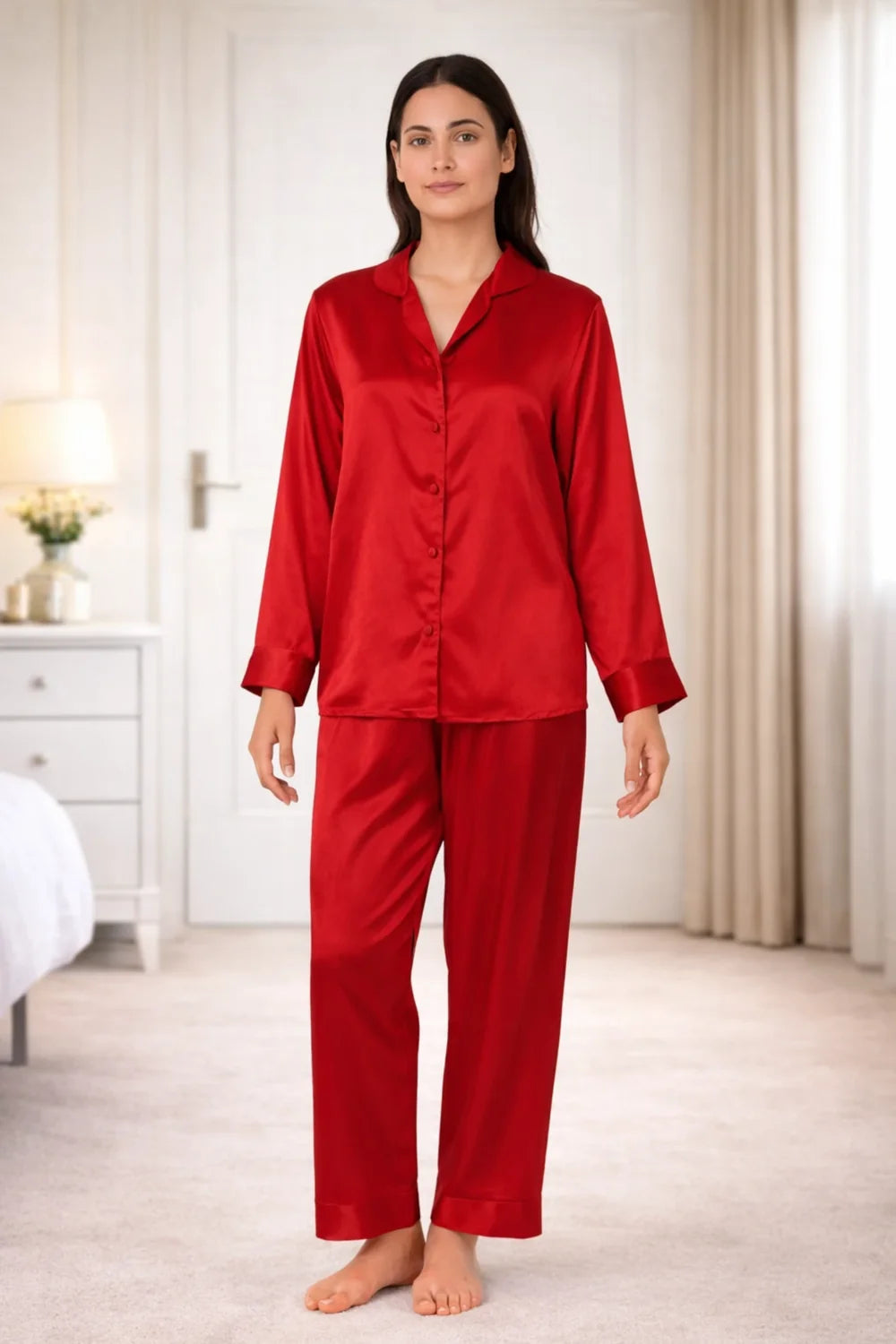 Premium Satin Silk Pajama Set