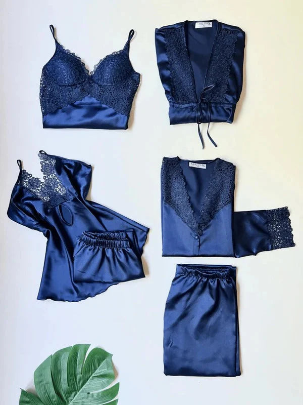Original Silk | Rose Dreams 6-Piece Nightwear Set