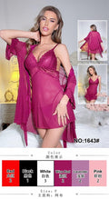 Silk 2 Pcs Hot Night Wear Dress