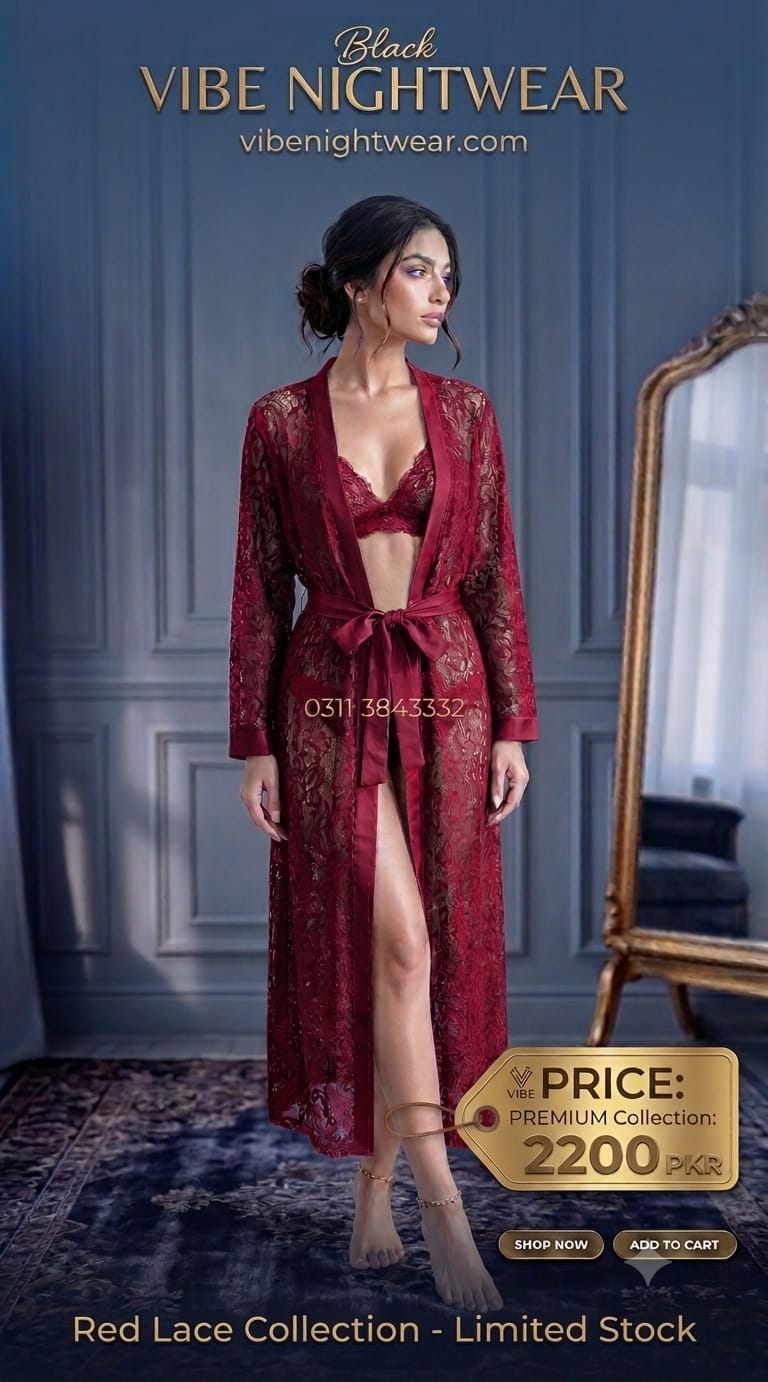 New 3 pice gown set