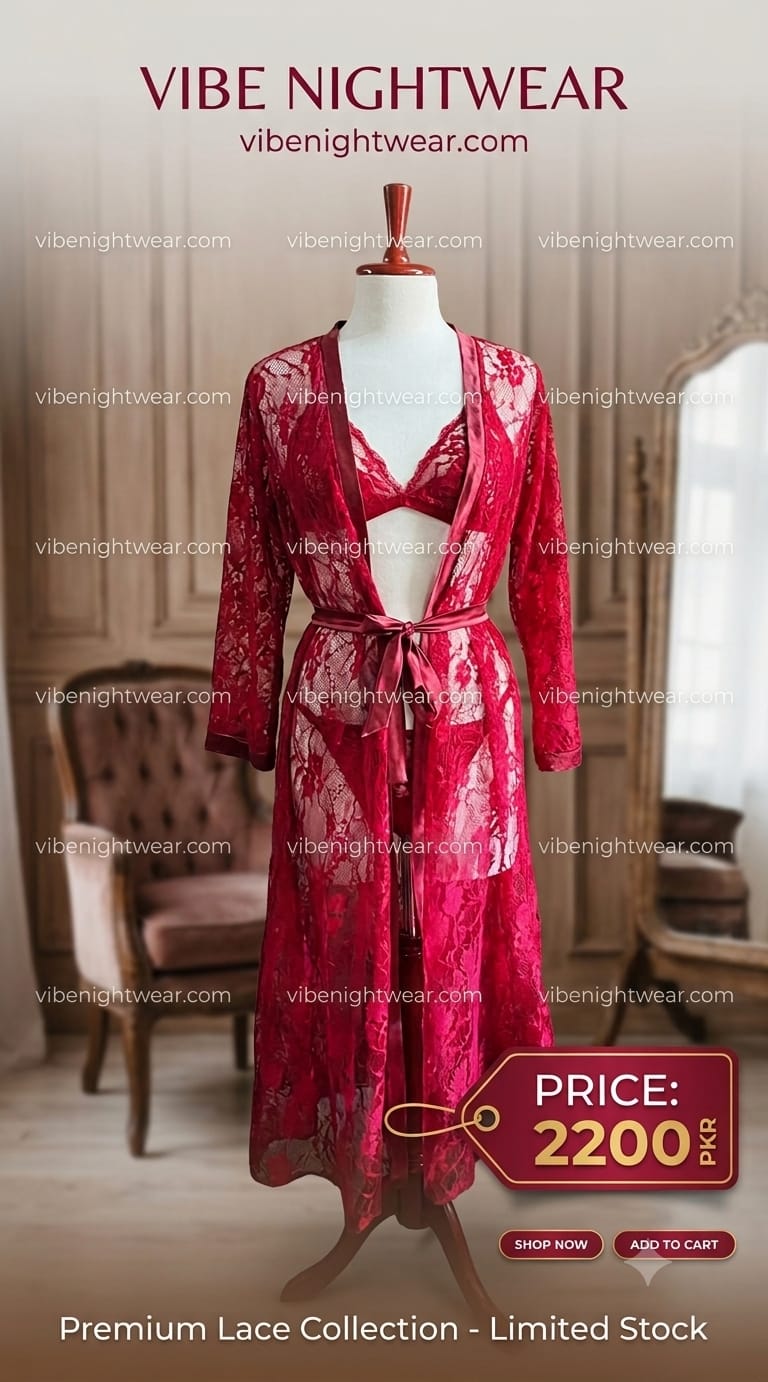 New 3 pice gown set