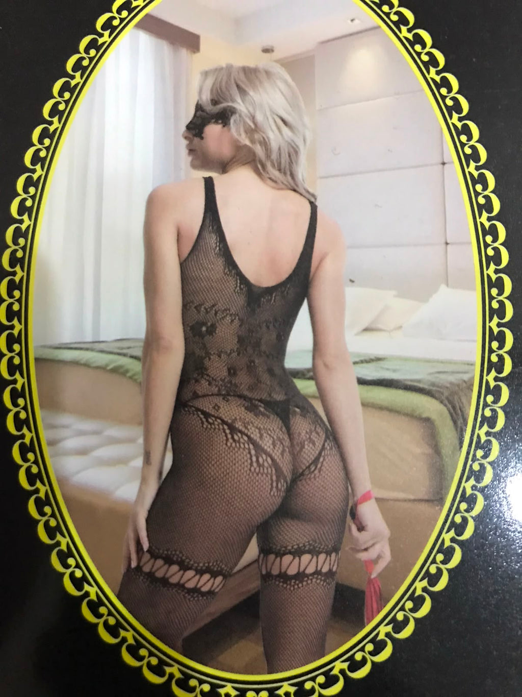Black Lace Bodysuit Nightwear Set
