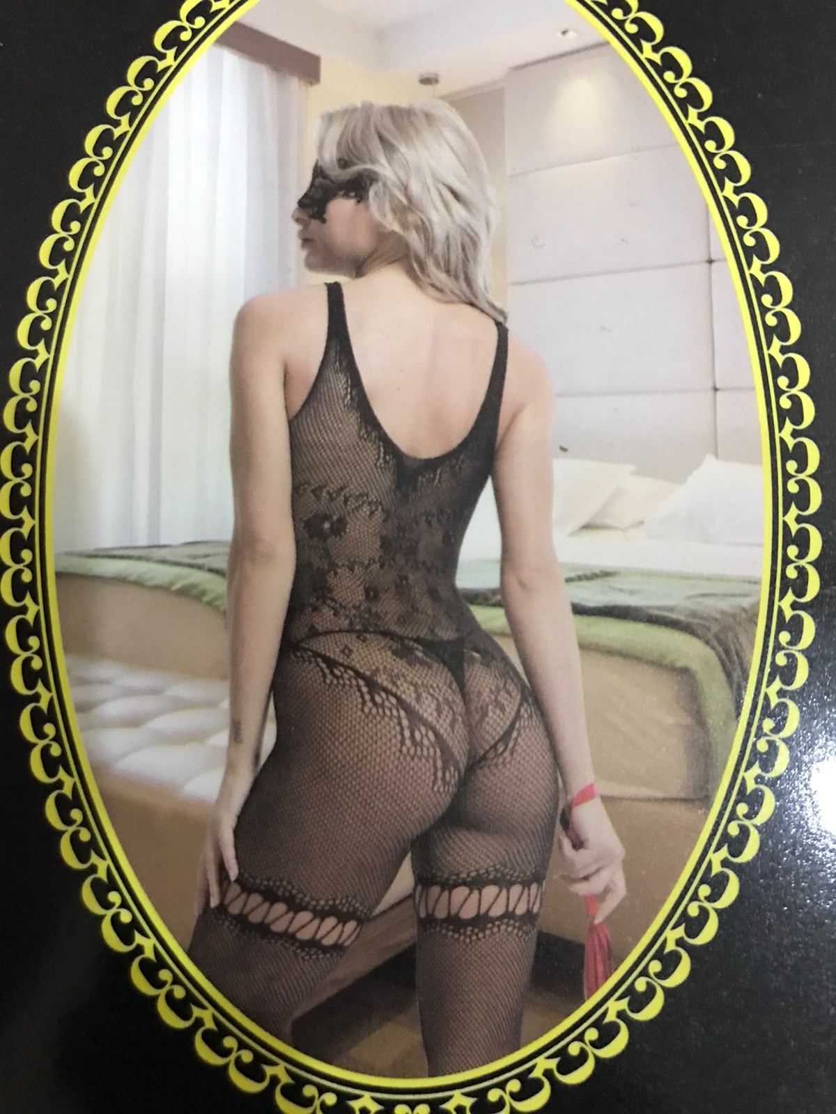 Black Lace Bodysuit Nightwear Set