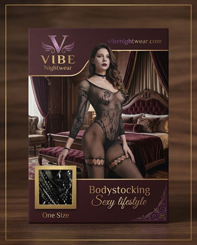 Midnight Lace Full-Length Bodystocking