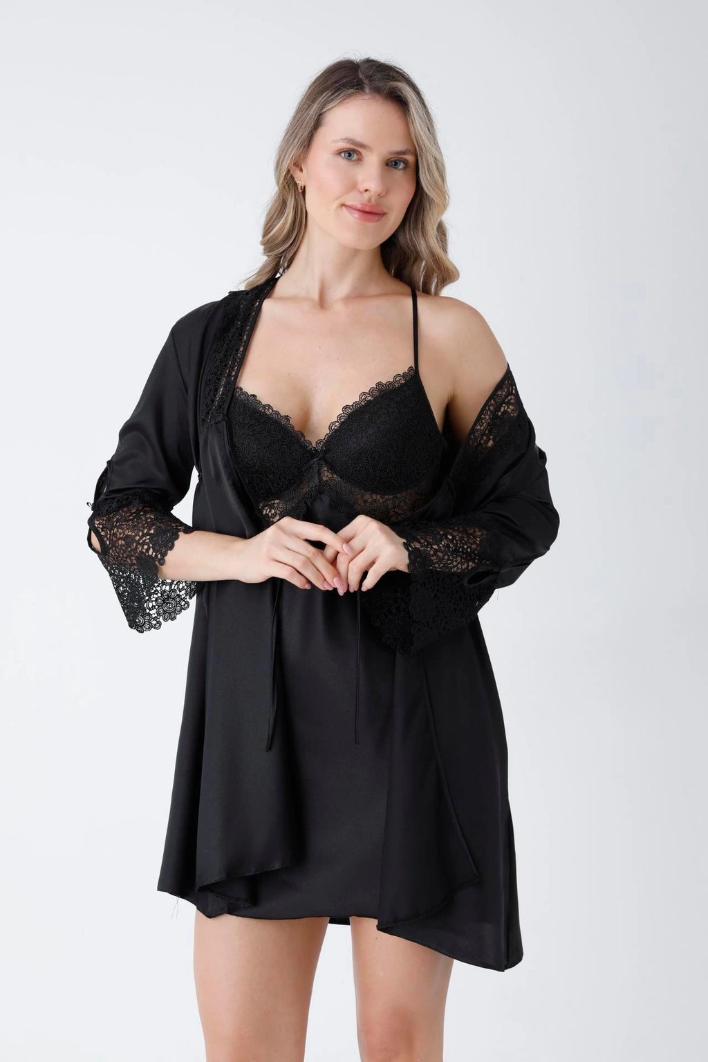 Premium 8 Piece Satin Nightwear Set